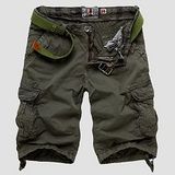 Men's Woven Cotton Solid Walkshorts