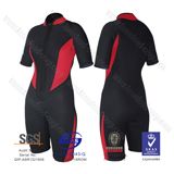 Ladies 3/2mm Neoprene Flat Lock Back Zip Steamer Wetsuit