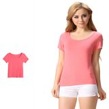 Great Workmanship Soft Comfortable Cotton Homewear Women Tee Shirt