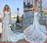 Spaghetti Backless Bridal Wedding Gown Mermaid Lace Wedding Dress Gw1605
