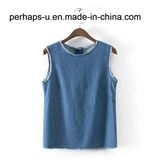 Summer Simple and Wild Ladies' Denim T-Shirt