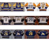 Customize Whl Saskatoon Blades Derek Halldorson Adam Huxley Hockey Jerseys