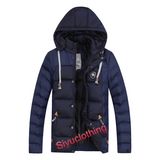 Mens Hoody Dark Color Fashion Popular Down Padding Classical Jacket (F-1630)