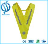 Reflective Flashing LED Light Safety Vest for Roadway Safety