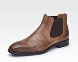 Luxury Cow Leather Fashion Men Leather Roman Boots Shoes