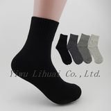 High Rubber Men's Women's Middle Crew Pure Color Business Socks