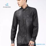 Fashion Loose Nostalgic Long Sleeves Men Denim Shirts by Fly Jeans