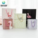 Custom New Year Fashion Cookie Gift Paper Bags with Rope for Shopping