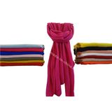 Plain Jacquard Acrylic Pashmina Scarf 14 Colors 200*70cm