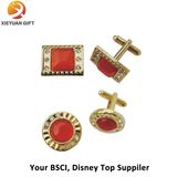 Factory Supply Red Diamond Custom Suit Cufflink