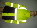 2 Tone High Visibility Safety Reflective Rain Coat