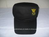 Cotton Military Cap or Army Cap with Embroidery Logo on Front