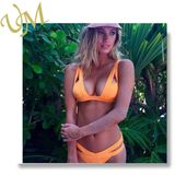 New Design Orange Cut out Straps Bikini Swimming Wear