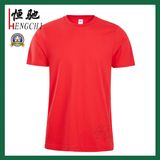 Men's Custom Plain Red Color Cotton Round Neck T-Shirt