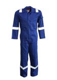 Blue Cotton Fire Retardant Reflcective Safety Workwear Coverall