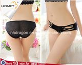 Jacquard Lace Crossed String Cutout Briefs Korean Style Spandex Belts Boyshorts Charming Thongs