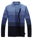 Men's Colro Gradient Cardigan Sweater