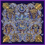 Digital Printing Summer Lady Vintage Silk Scarf (F13-0017)