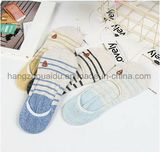 Sweety Heart Patten Logo OEM Anti-Slip Invisible Sock