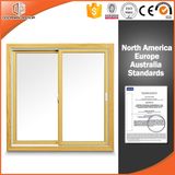 High Quality Wooden Color Sliding Window with Mosquito Nets