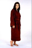 100% Cotton High Quality Super Soft Velvet Bathrobe Df-8893