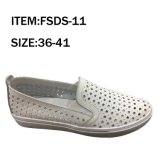 Fashion White Casual Women Leather Shoes