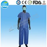 Disposable SMS Patient Pyjamas, Nonwoven Patient Suit