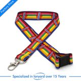 Wholesale Customized Sublimation Printing Lanyard Scale Fabric Lockable Monogrammed Embroidered