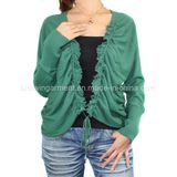 Women European Fashion Sweater in V Neck Long Sleeve (12AW-204)