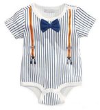 Baby Boys Newborn Sailor Summer Jumpsuit Romper Climbing Clothes