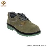 Comfortable Cow Leather Working Safety Shoes with Slip-Resistant Outsole (WSS002)