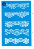 Elastic Lace for Clothing/Garment/Shoes/Bag/Case 2604 (width: 1cm to 11cm)