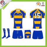 Wholesales Sublimated Customized Team Club Striped Rugby Jersey Custom