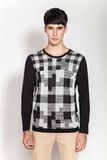 Whosale Round Neck Patterned Knit Jumper Men Sweater