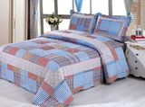 Customized Prewashed Durable Comfy Bedding Quilted 1-Piece Bedspread Coverlet Set for 80