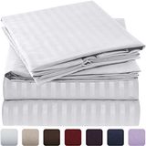 Comfortable Embroidery Brushed Microfiber Bedding Sheet Set