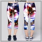 Polyester Spandex Yoga Capri Pants OEM Service High Quality Sportswear