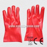 Red PVC Industrial Glove PVC Chemical Glove with Ce Certificate