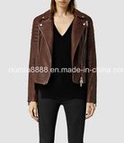 Ladies Fashion Leather Bike PU Jacket