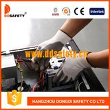 Ddsafety 2017 White Nylon Grey Nitrile Glove