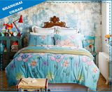 Spring Floral Cotton Duvet Cover Bedding Set