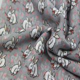 Azo Free Printing Rabbit Woven Scarf for Lady Fashion Accessory