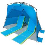 Easy up Beach Deluxe Leisure Seaside Sunshade Tent