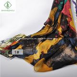 2017 Hot Sale Lady Fashion Scarf Viscose Europe Retro Paint for Muslim