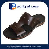 PU Leather Men's Flat Slippers Hot Selling