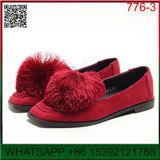 New Design Flat Velvet Lady Shoes for Winter