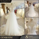 New Arrival Lace Fabric Ivory Women Wedding Dress