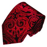 New Fashion Navy Background Wine Paisely Design Men's Woven Silk Neckties