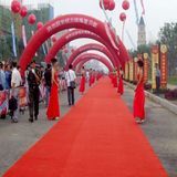 Red Plain Exhibition Floor Carpet