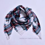 Fashion Tartan Check Woven Square Scarf (H04)